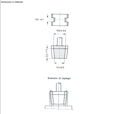 CEI 23-50 C8 Standard Gauge for Irregular Insertion Prevention of S30/S31/S32 Plugs in P30 Sockets