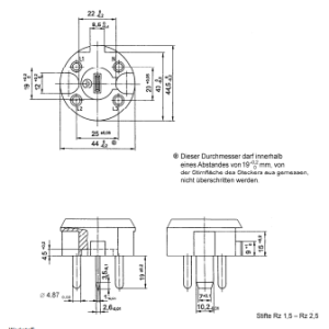 DIN VDE 0620-1 Gauge 16c AC 400/230V 25A Plug Withdrawal Force Test Gauge
