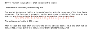 IEC 60335-2-2 Clause 21.104 Vacuum Cleaner Hose Torsion Testing System